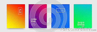 Background patterns, abstract modern color gradient and circle line design elements. Vector flat geometric shapes Vector Illustration