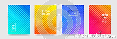 Background patterns, modern geometric shape texture and abstract color gradient. Vector cool line pattern, art cover creative Vector Illustration