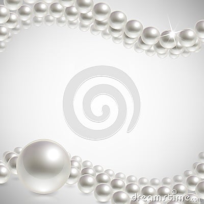 Background pearls Vector Illustration