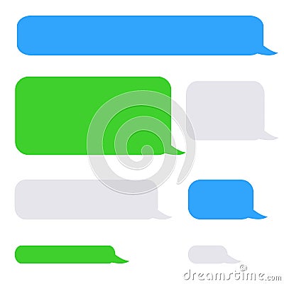 Background phone sms chat bubbles Stock Photo