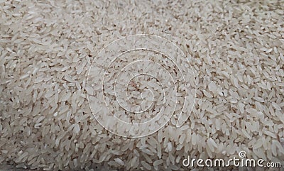 White Rice grain background in cikancung Stock Photo