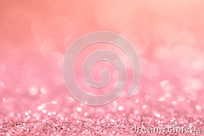 background pink christmas light glitter abstract xmas with bokeh background celebration bright light pink party elegant backdrop Stock Photo