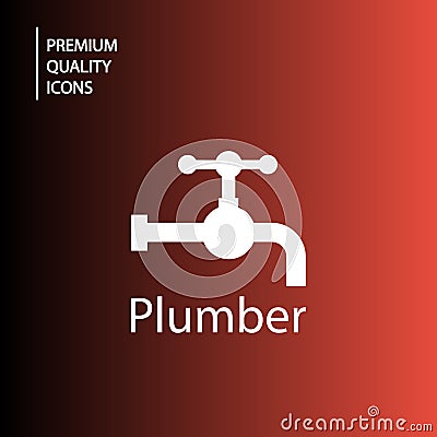 background plumber icons Stock Photo