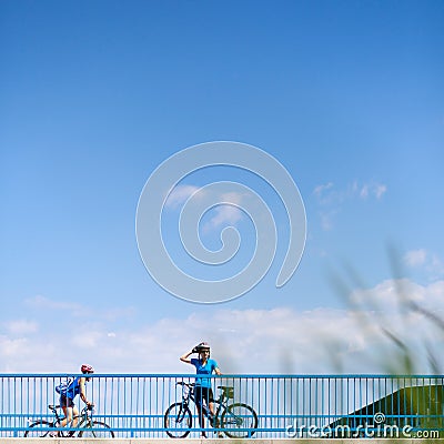 Background for poster or advertisment pertaining to cycling Stock Photo