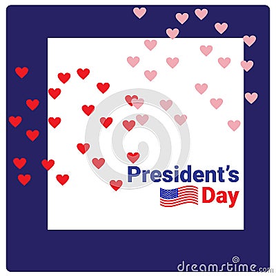 Background President's Day. Cartoon Illustration