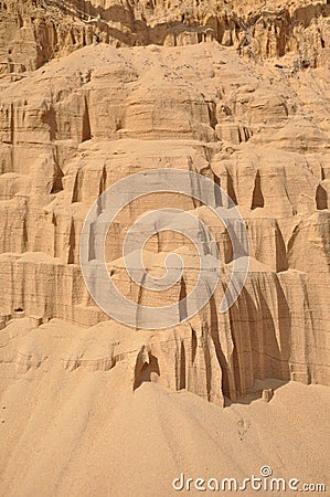 Background of quartz sand. Stock Photo