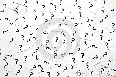 A background of question mark signs Stock Photo