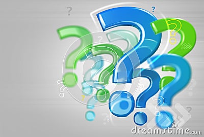 Background with question marks Stock Photo