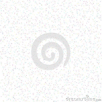 Background of raster semitone multicolored dots on white. Vector Illustration