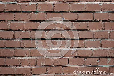 Background of red brick wall pattern texture. Great for graffiti inscriptions Stock Photo