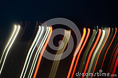 background of red and green light in motion Stock Photo