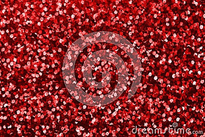 Background with red sequin texture. Glitter background for Holiday and party banner Stock Photo