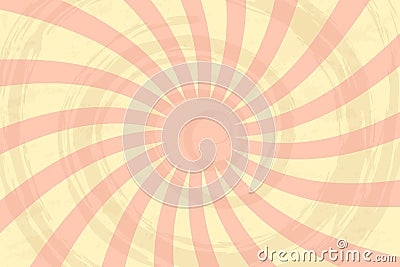 Background with retro rays. Vintage background, boom, comics, circus pattern. Spiral pop art pattern. Vector Vector Illustration