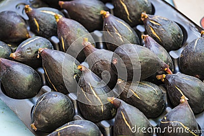 Background ripe figs without GMOs Stock Photo