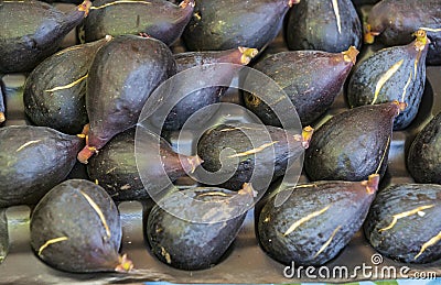 Background ripe figs without GMOs Stock Photo