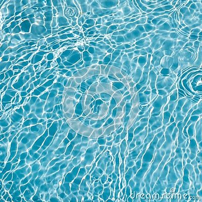 Background of rippled pattern of clean water in a blue Stock Photo