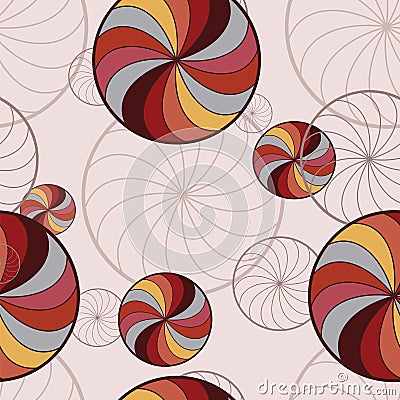 Background with rotating circles Vector Illustration