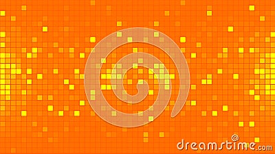A background of rows of small multi-colored squares. Pixel graphics, colored squares. Vector background of glowing Vector Illustration