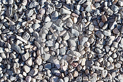 Background with rubble small stone Stock Photo