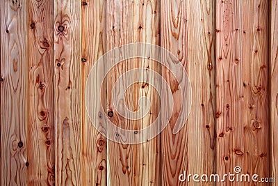 Background of rustical wooden pine planks Stock Photo