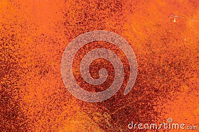 Background of rusty and orange metal surface Stock Photo