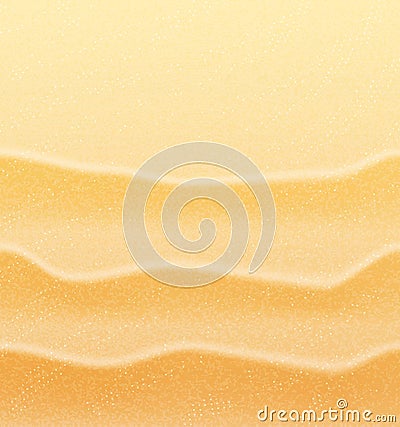 Background of a sandy exotic beach. Vector Illustration