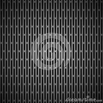 Background with Seamless BLack Carbon Texture Vector Illustration