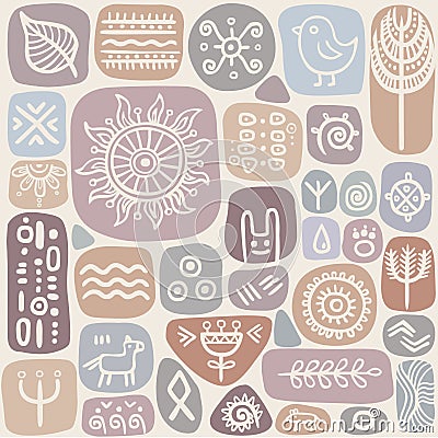 Background seamless ethnic pattern Vector Illustration