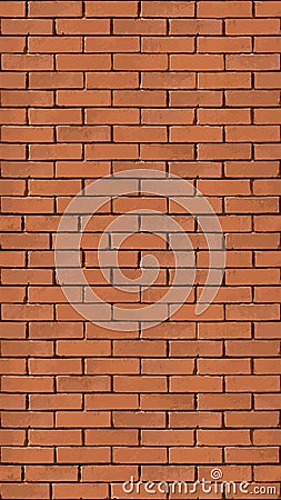 Background with a seamless pattern of a brick old wall. Vector Illustration