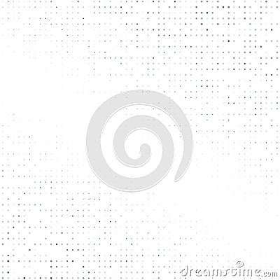 The background semitone of raster blue and gray dots on a white. Vector Illustration