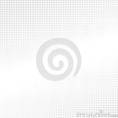 The background semitone of raster grey dots on a white. Vector Illustration
