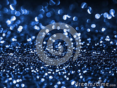 Background sequin. Blue background.Holiday background. Stock Photo