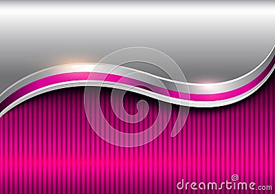 Background silver pink and purple Vector Illustration