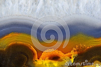 Background with slice of natural stone agate Stock Photo