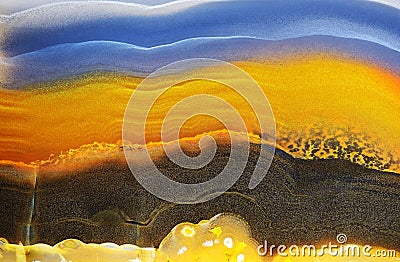 Background with slice of natural stone agate Stock Photo