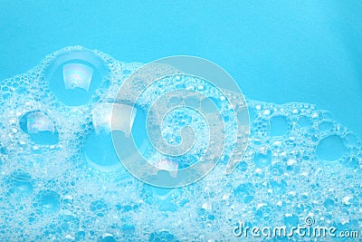 Background soap suds foam and bubbles from detergent. House cleaning concept Stock Photo