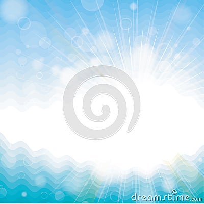 Background with solar patches Vector Illustration