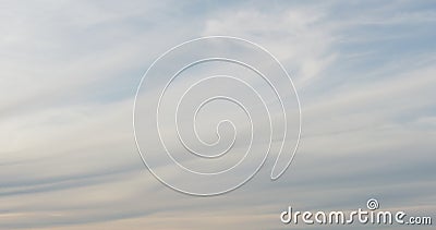 Background of spindrift clouds on evening sky Stock Photo