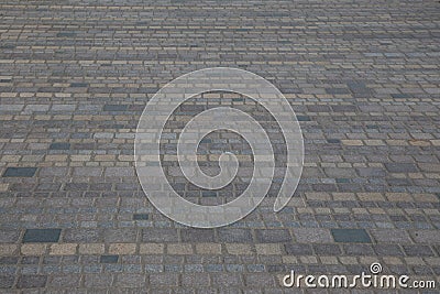 background stones hands made floor pavement restoration stone facade ancient wall wallpaper Stock Photo