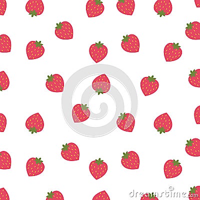 background of strawberries isolated icon design Cartoon Illustration