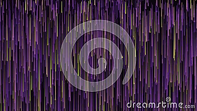 Background of stream of lines and strokes. Motion. Vertical lines move in stream on black background. Distortion in flow Stock Photo