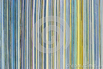 Background surface of colorful magazines stack side view Stock Photo
