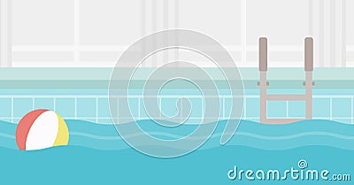 Background of swimming pool. Vector Illustration