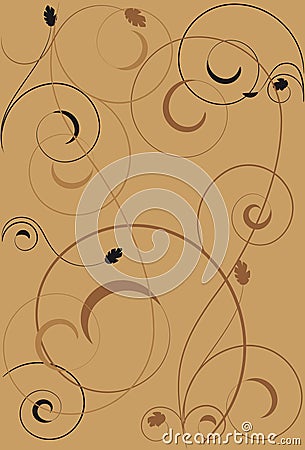 Background with swirls Vector Illustration
