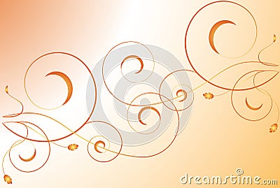 Background with swirls Vector Illustration