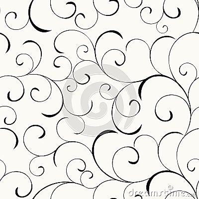 Background with swirls Vector Illustration