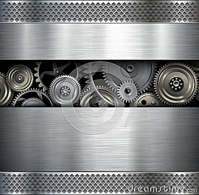 Background technology gears Vector Illustration
