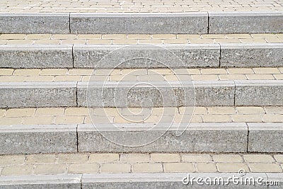 Background, texture of a city paving stone on the whole frame. Horizontal frame Stock Photo