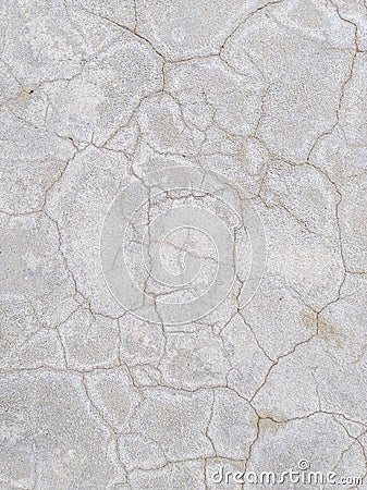 Cracked cement wall Stock Photo