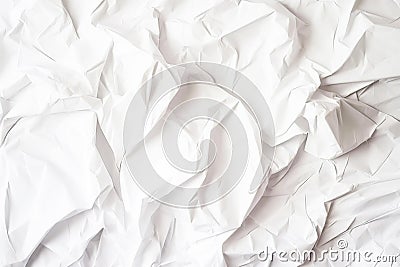 Background texture of crumpled yellowed vintage paper. Header banner mockup with copy space. Stock Photo